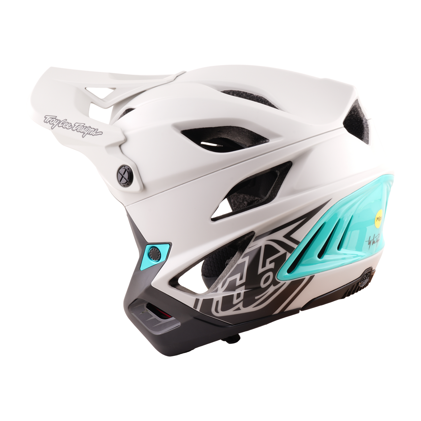 Casco MTB TROY LEE DESIGNS STAGE STUNT DRONE PUMICE Grigio/Verde