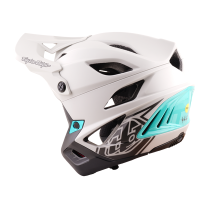 Casco MTB TROY LEE DESIGNS STAGE STUNT DRONE PUMICE Grigio/Verde