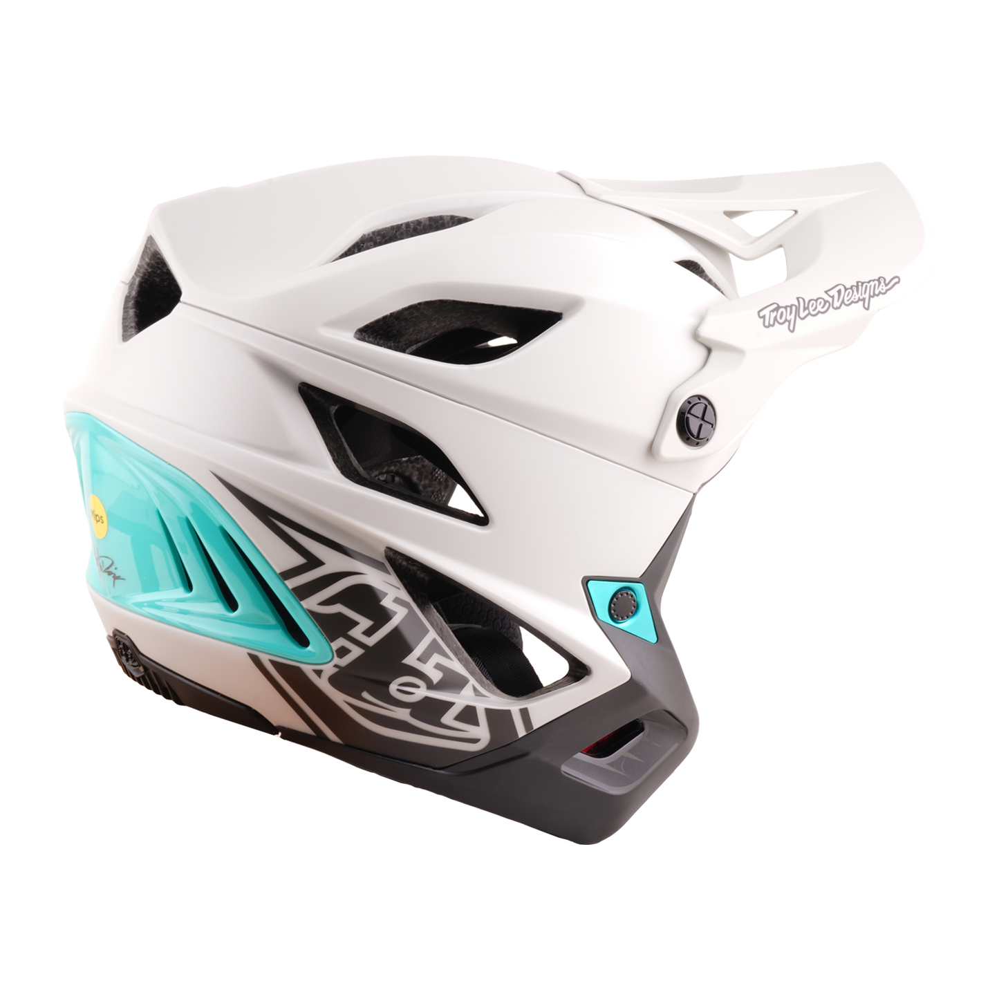 Casco MTB TROY LEE DESIGNS STAGE STUNT DRONE PUMICE Grigio/Verde