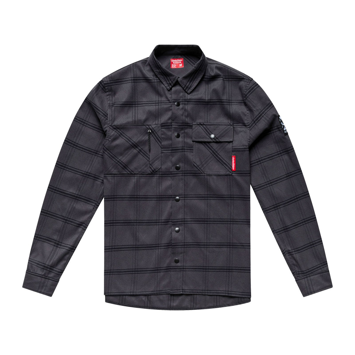 Camicia tecnica TROY LEE DESIGNS RUCKUS RIDE YD a quadri color carbone