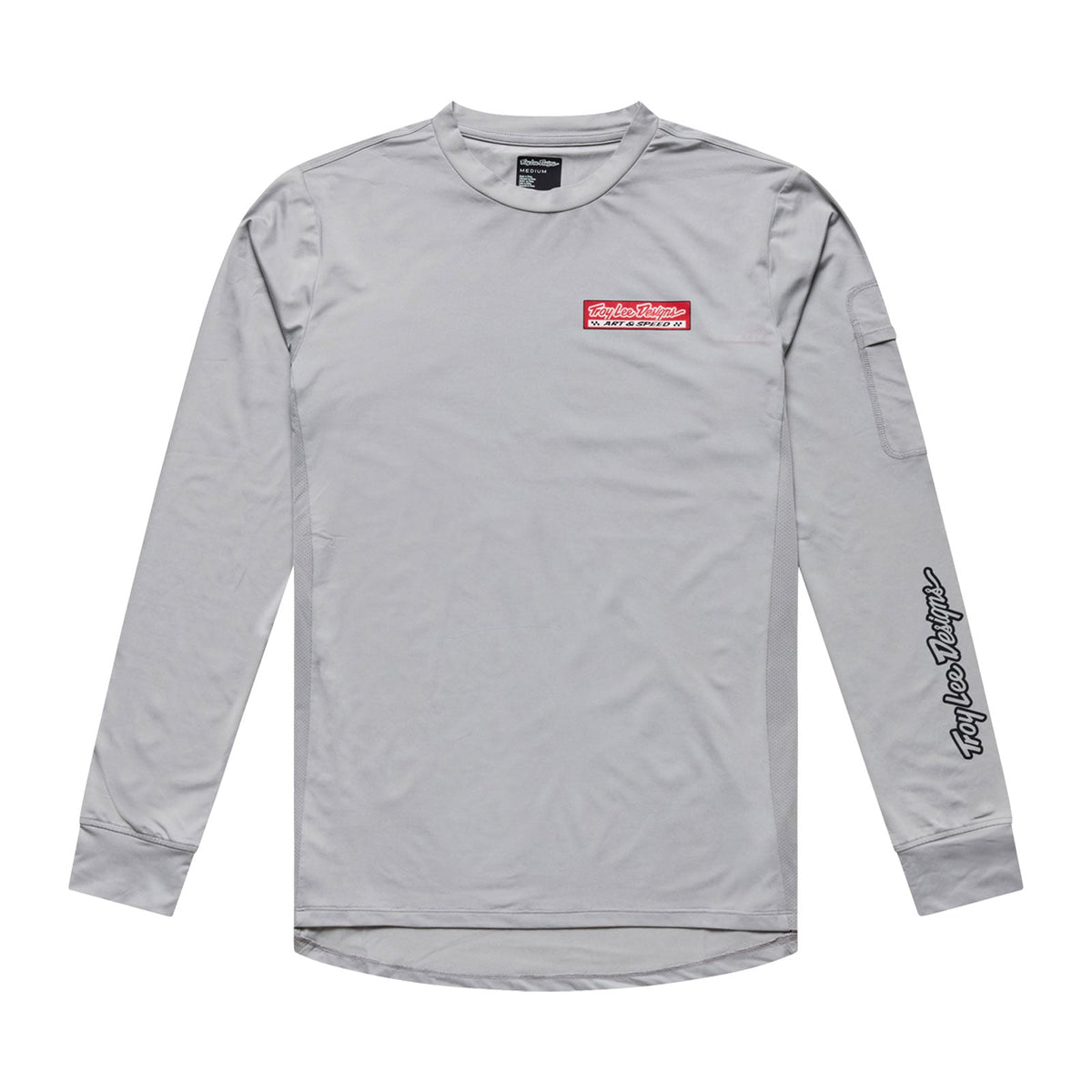 Maglia TROY LEE DESIGNS RUCKUS RIDE CUSTOM PAINT a maniche lunghe grigio medio