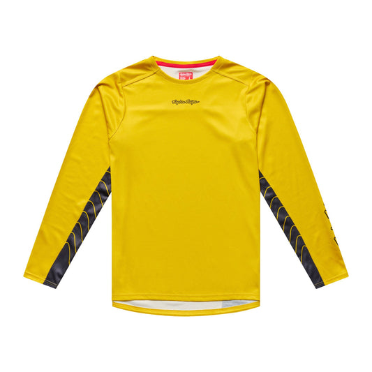Maglia TROY LEE DESIGNS SKYLINE CHILL SWITCHBACK a maniche lunghe giallo acido