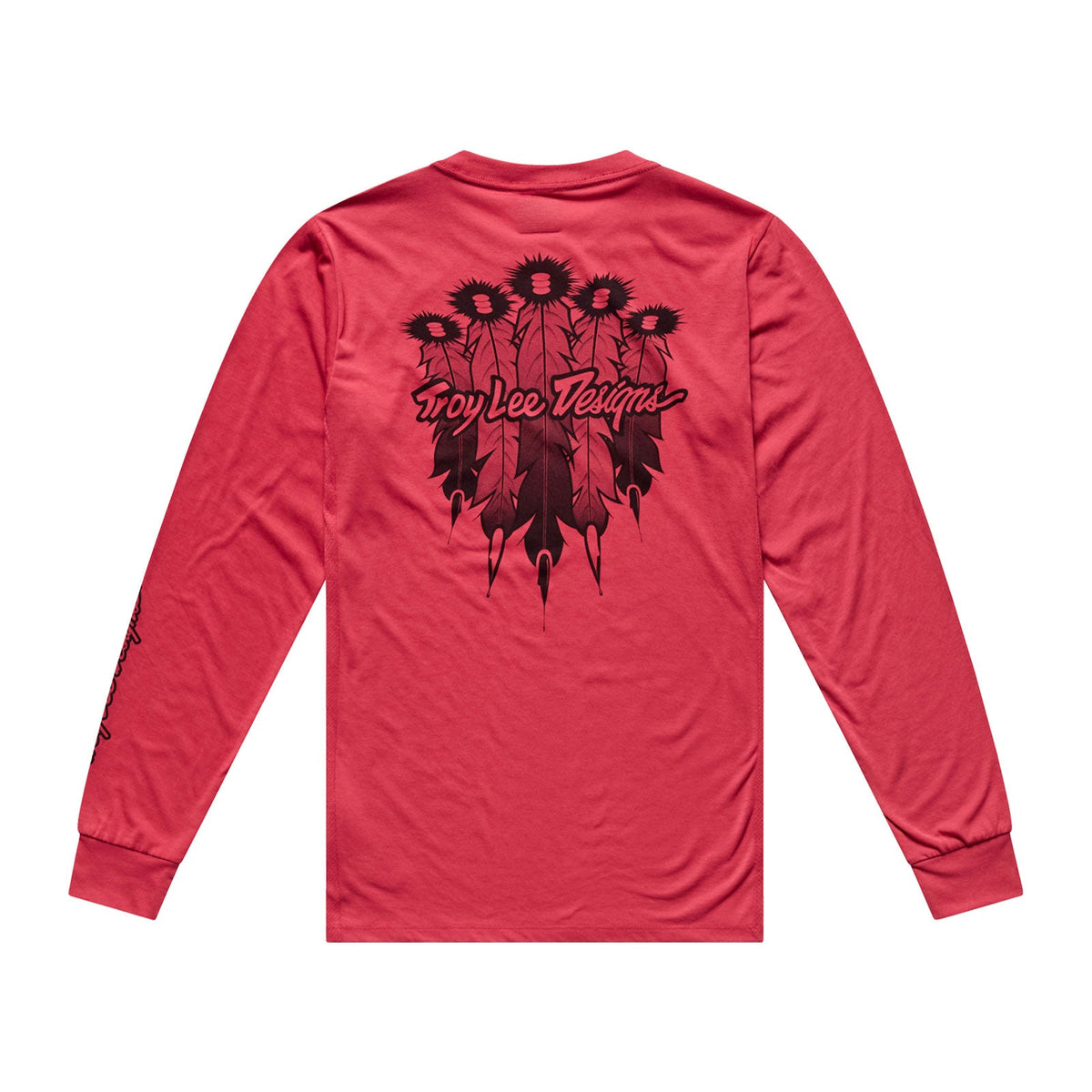 Maglia TROY LEE DESIGNS SKYLINE RIDE FEATHERED a maniche lunghe Ember Red