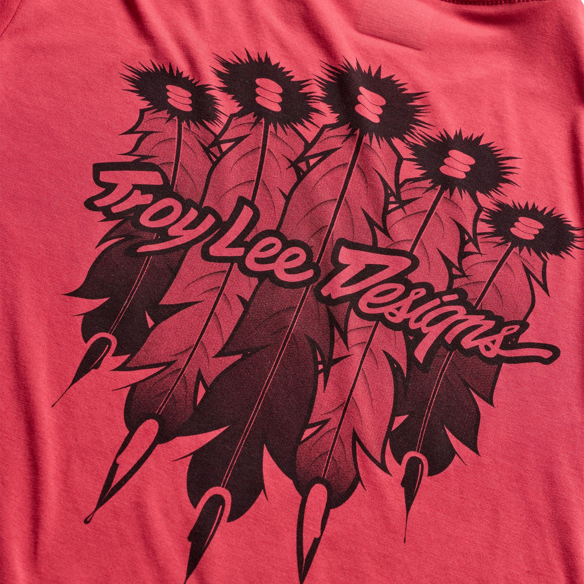 Maglia TROY LEE DESIGNS SKYLINE RIDE FEATHERED a maniche lunghe Ember Red