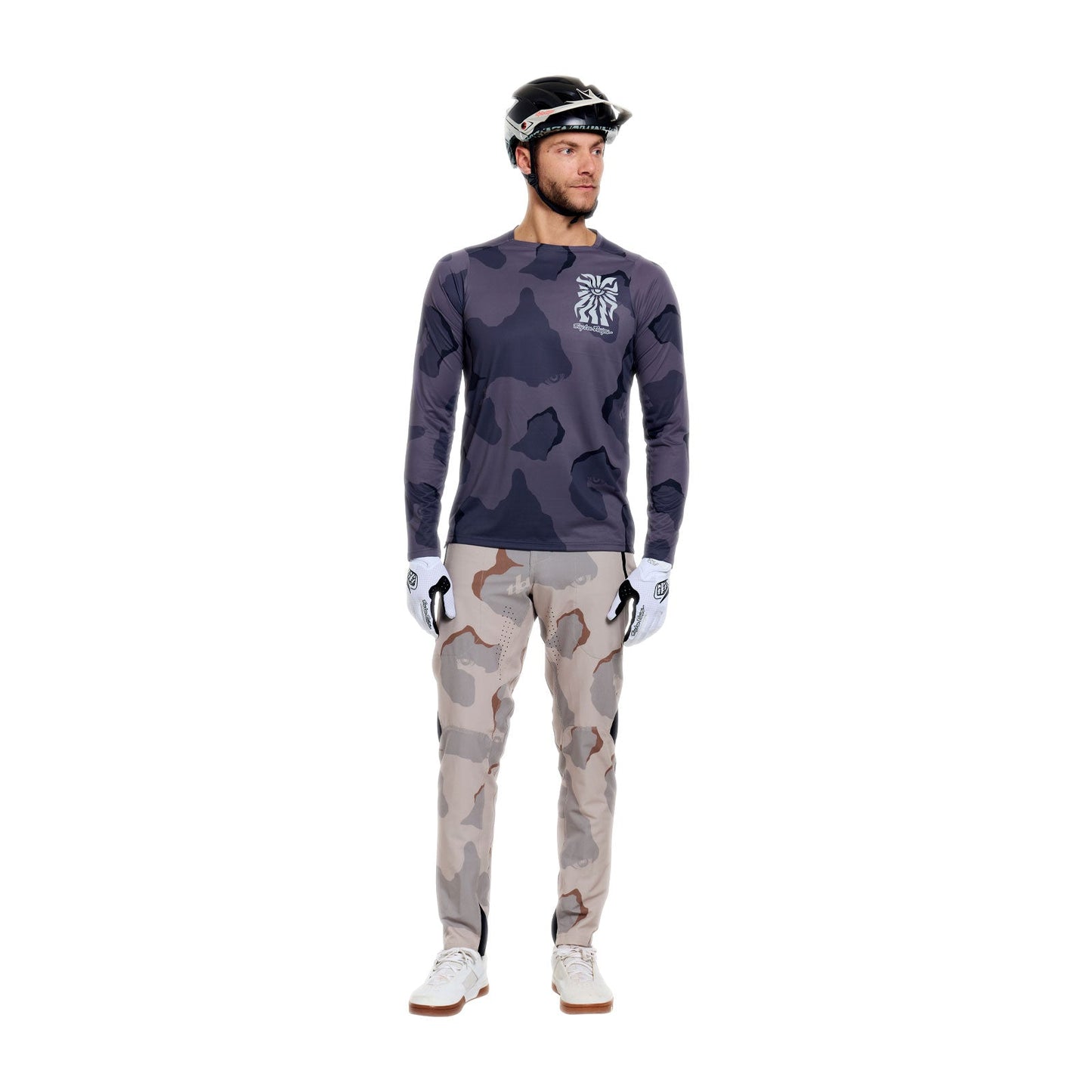 TROY LEE DESIGNS SKYLINE PRO FLOW CAMO Maglia a maniche lunghe Carbonio