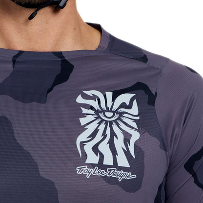 Maglia TROY LEE DESIGNS SKYLINE PRO FLOW CAMO Maniche Lunghe Carbon