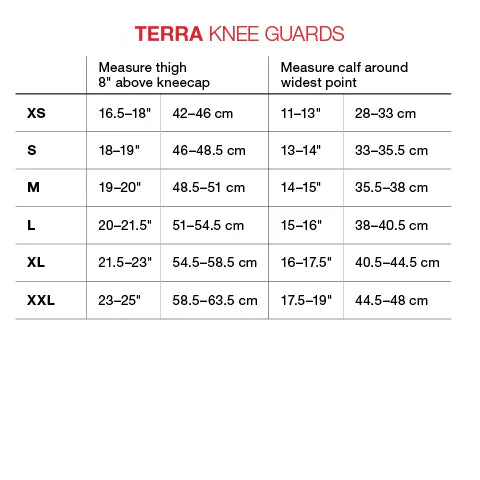 G-FORM TERRA Ginocchiere nere