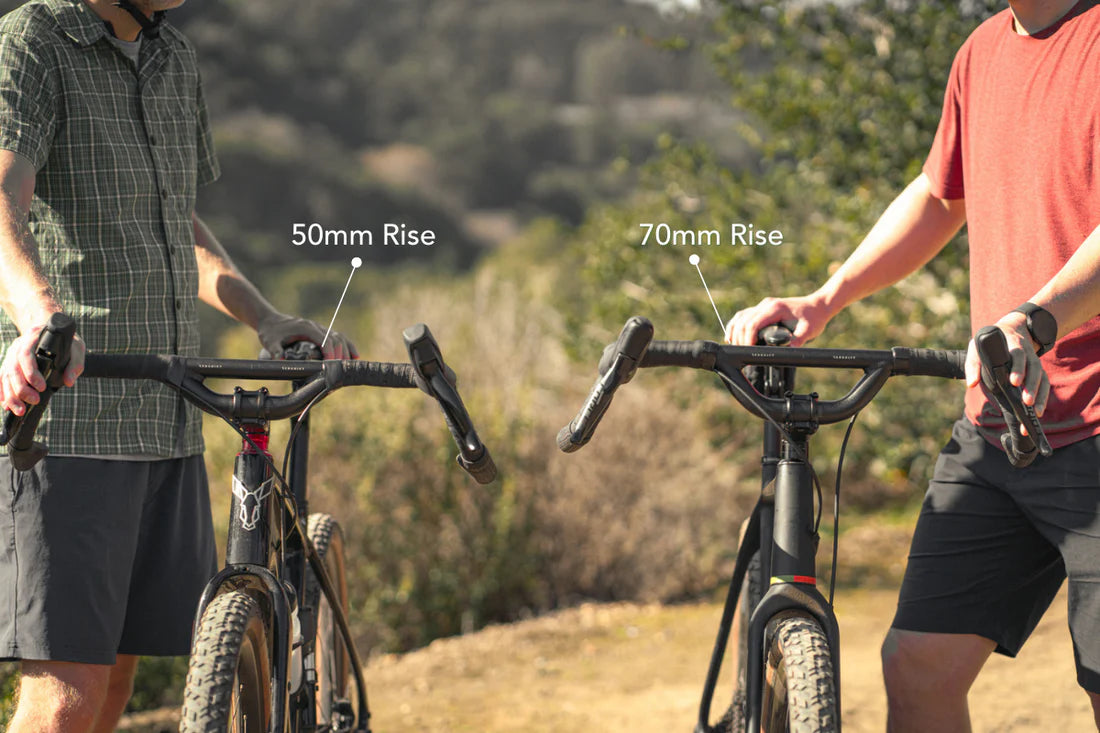 Manubrio Gravel REDSHIFT Top Shelf con inclinazione di 10° e rialzo di 70 mm