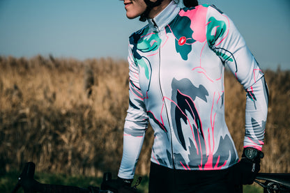 Maglia CASTELLI UNLIMITED THERMAL Donna Maniche Lunghe Grigio/Blu