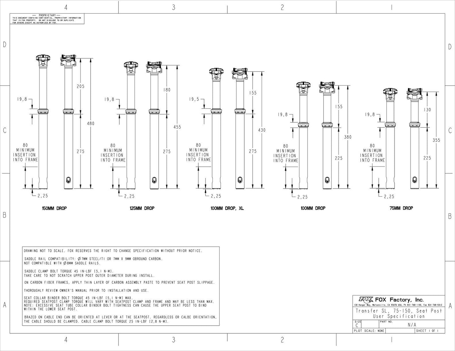 Reggisella telescopico FOX RACING SHOX TRANSFER SL FACTORY 2025