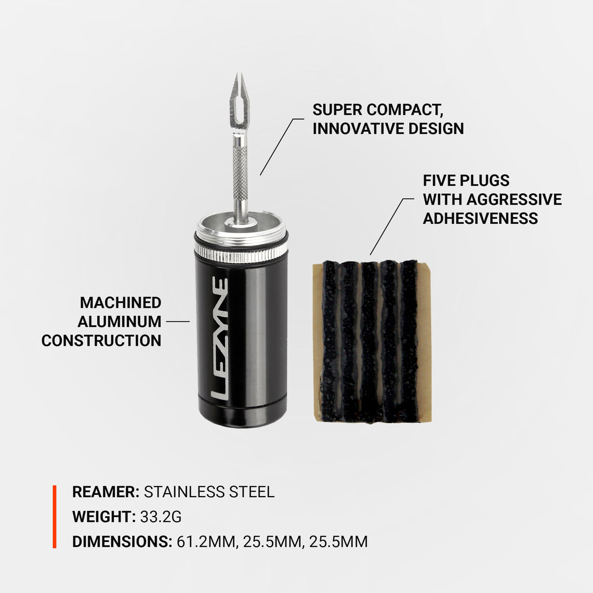 Kit di riparazione tubeless LEZYNE nero