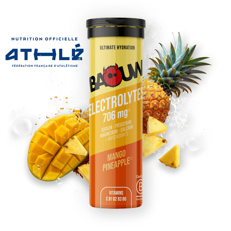 BAOUW Bevanda energetica (Tubo da 10 compresse) Mango/Ananas