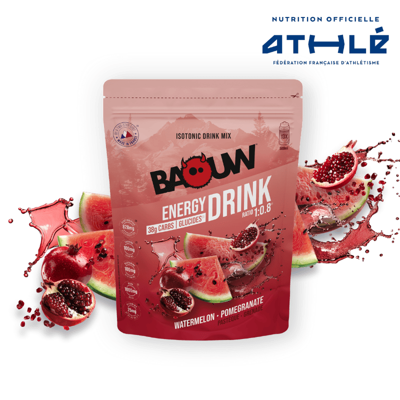 BAOUW ISOTONIC Bevanda energetica (585 g) Anguria/Pomograno