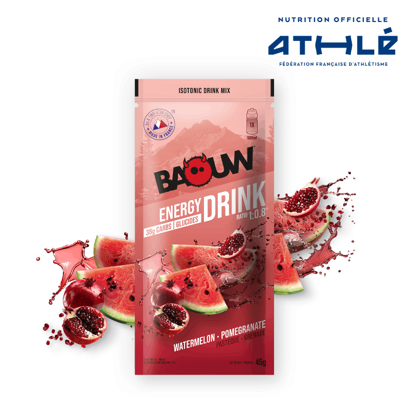 BAOUW ISOTONIC Bevanda energetica (45 g) Anguria/Pomograno