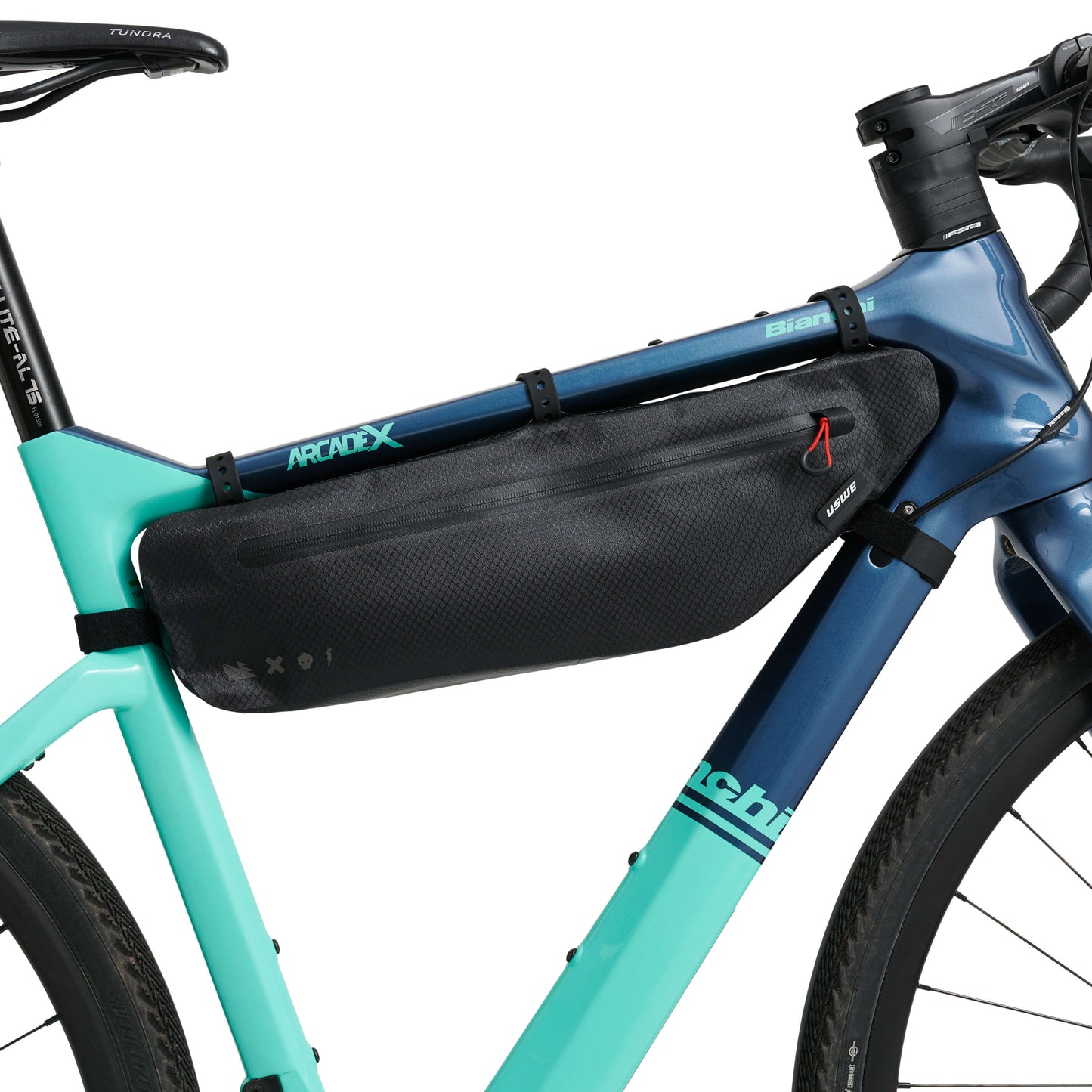 Borsa da telaio USWE FRAME TUBE LARGE 3,4 L Nero