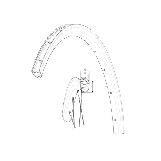 Kit ruota anteriore MAVIC KSYRIUM30 2024