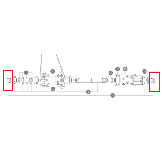 MAVIC YELL BOOST 148MM SUPPORTO ASSE POSTERIORE AUTOREGOLANTE
