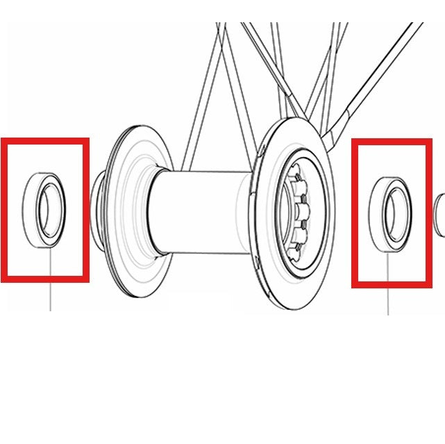 KIT CUSCINETTI POSTERIORI MAVIC 17X26X5 (6803)