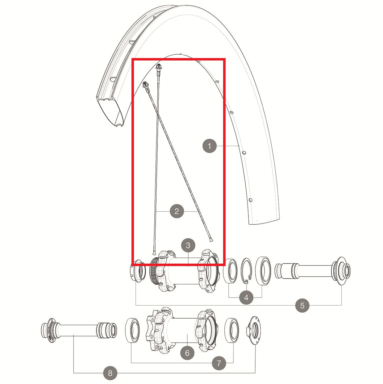 KIT 12 FRT/NDS COMETE PRO CARB SL T/UST D & DS COSMIC PRO CARB SL UST D BTD AER STAINL.SPK 253 + ALU NIPP.WASH