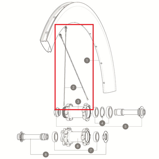 KIT 12 FRT/NDS COMETE PRO CARB SL T/UST D & DS COSMIC PRO CARB SL UST D BTD AER STAINL.SPK 253 + ALU NIPP.WASH