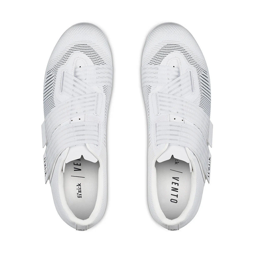 Scarpe da strada FIZIK VENTO POWERSTRAP AEROWEAVE Bianco