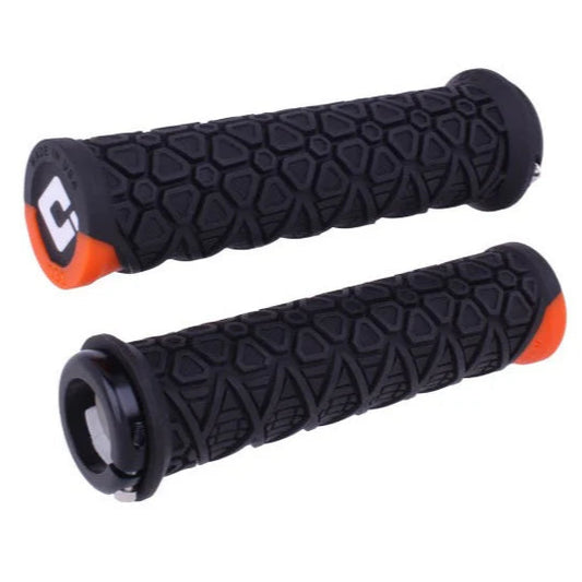 Manopole ODI VANQUISH Lock-On 135 mm Nero/Arancione
