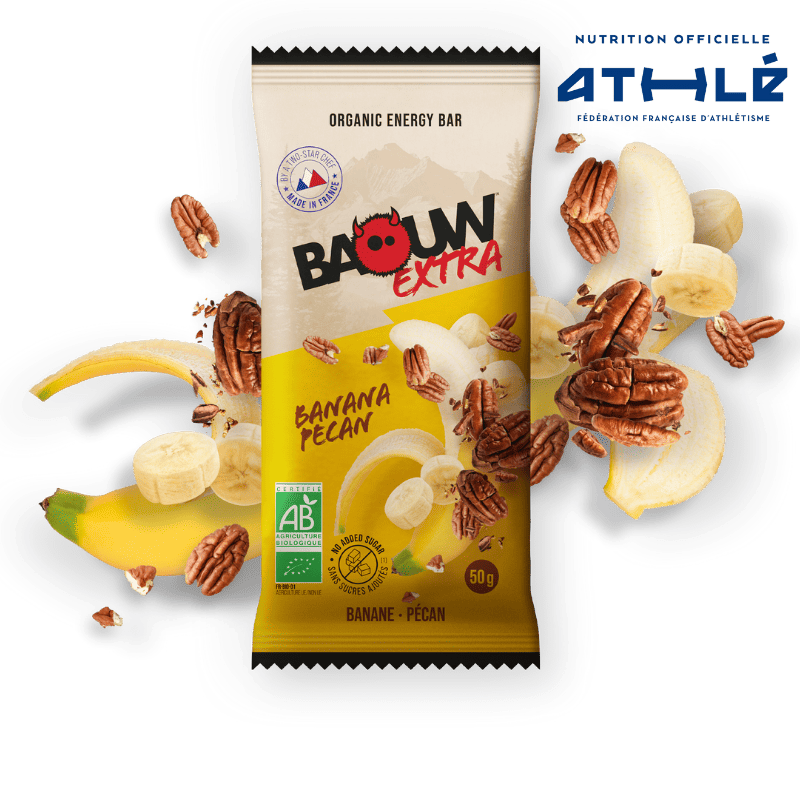 BAOUW ORGANIC EXTRA Barretta energetica banana-pecan (50g)
