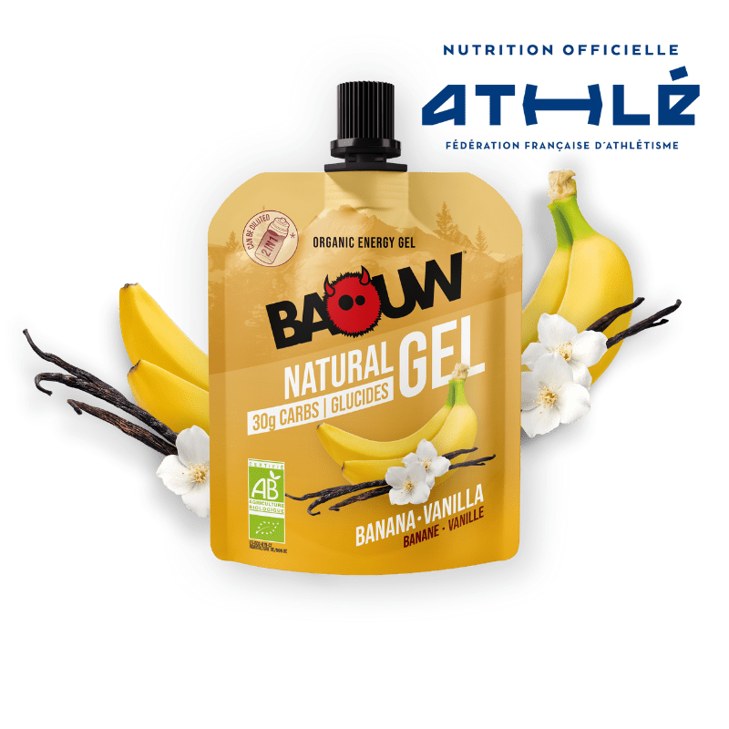 BAOUW ORGANIC Gel energetico alla banana e vaniglia (85 g)