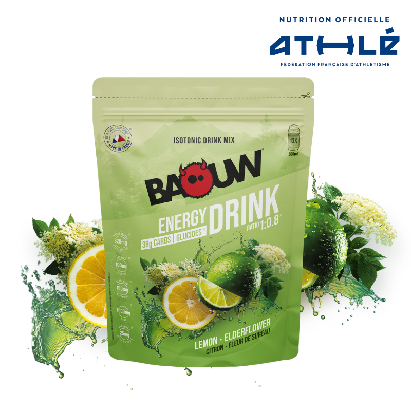BAOUW ISOTONIC Bevanda energetica (585 g) Limone e sambuco
