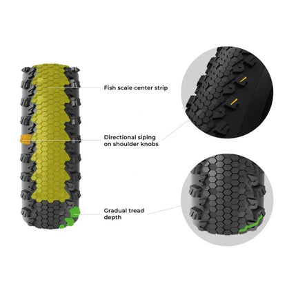 Pneumatico VITTORIA TERRENO T30 FINE LOOSE Gravel Endurance Tubeless Ready Souple Noir