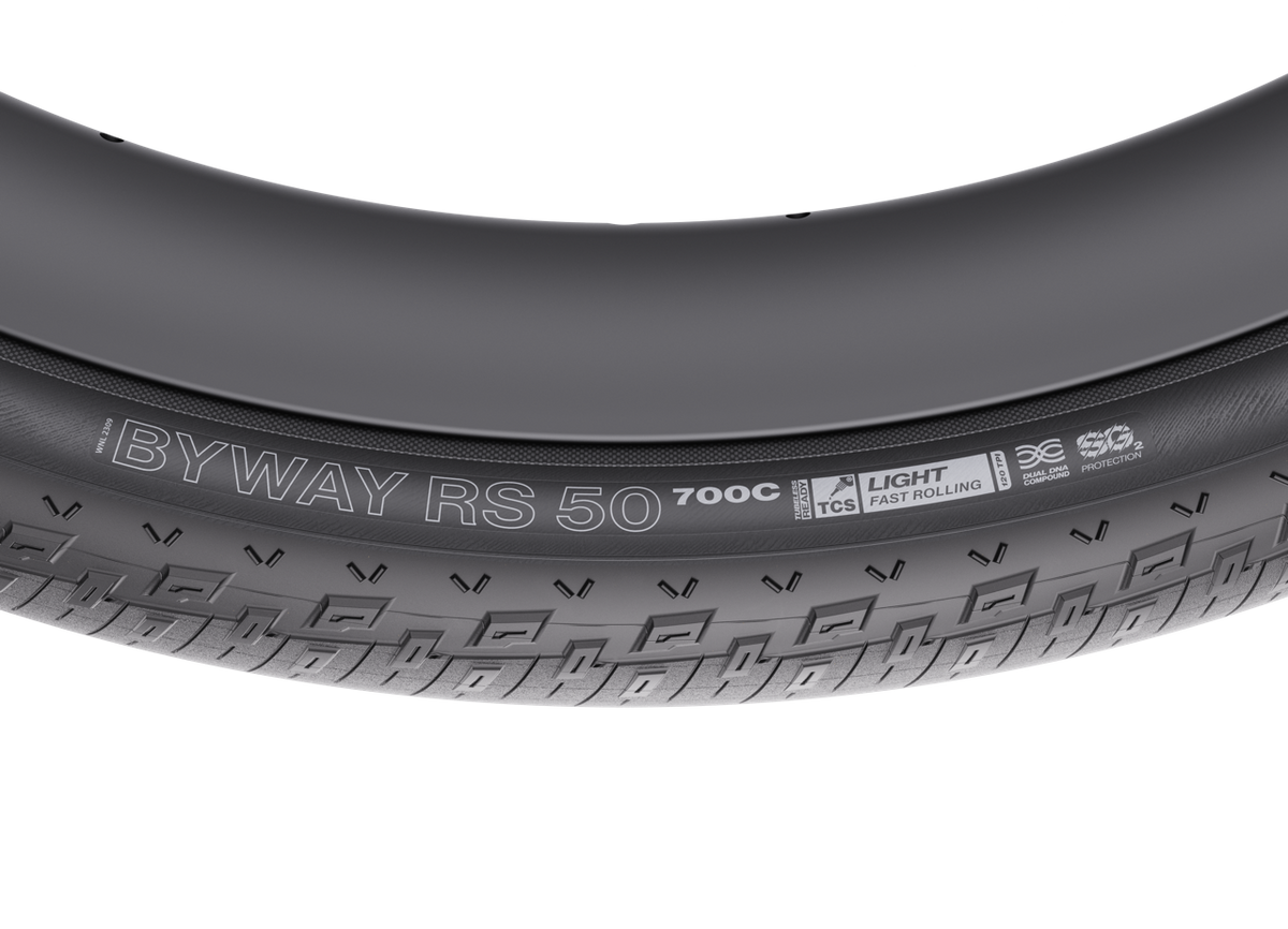 Pneumatico WTB BYWAY RS 50 nero - scritta sul fianco