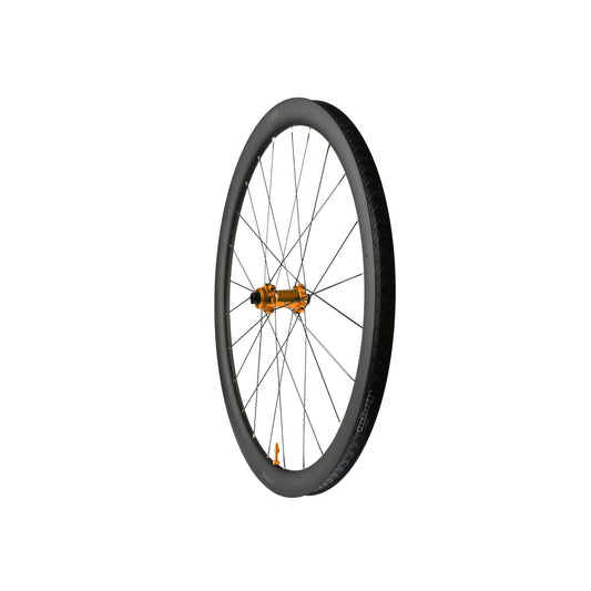 Ruota anteriore HOPE RX40 700C in carbonio, mozzo Pro 5 arancione