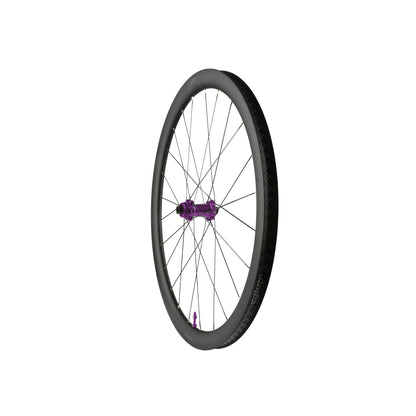 Ruota anteriore HOPE RX40 700C in carbonio, mozzo Pro 5 viola