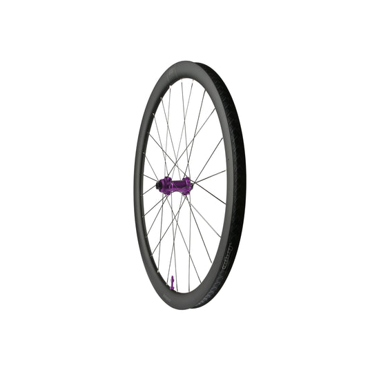 Ruota anteriore HOPE RX40 700C in carbonio, mozzo Pro 5 viola