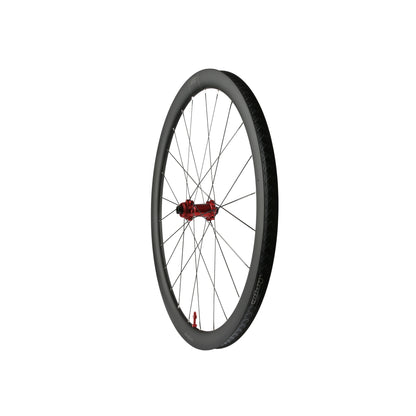 Ruota anteriore HOPE RX40 700C in carbonio, mozzo Pro 5 rosso