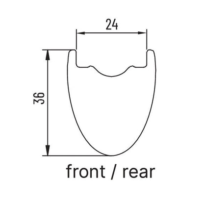 Coppia di Ruote MICHE GRAFF CARBONE DISC Tubeless Ready (Center Lock)