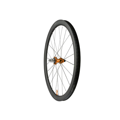 Ruota posteriore HOPE RX40 700C in carbonio, mozzo Pro 5 arancione