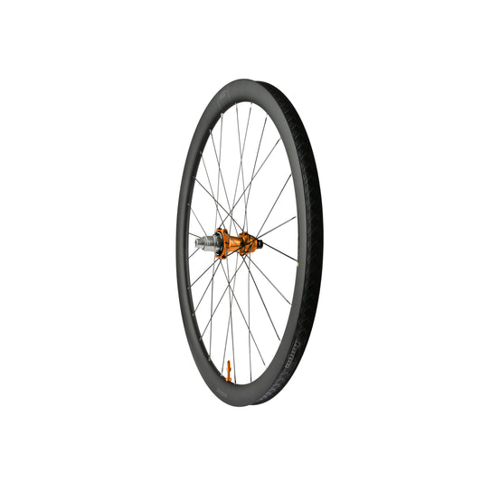 Ruota posteriore HOPE RX40 700C in carbonio, mozzo Pro 5 arancione