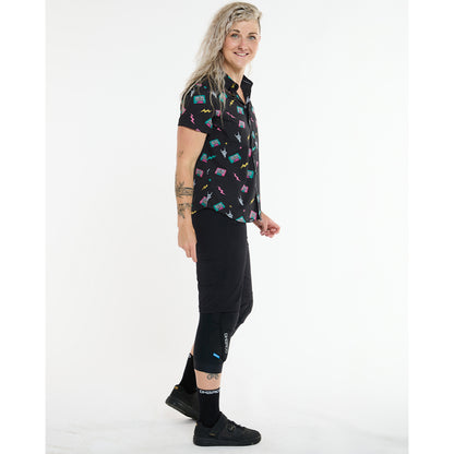 Camicia Tecnica DHARCO TECH PARTY MIX TAPE Donna Nero