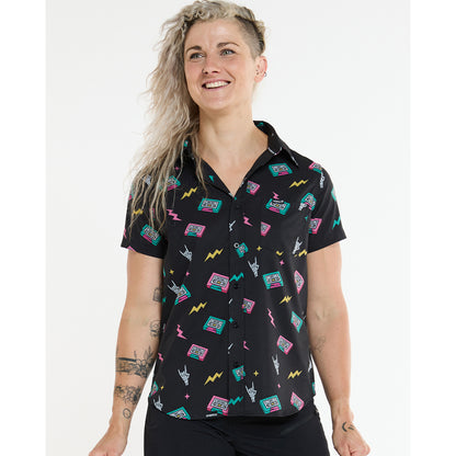 Camicia Tecnica DHARCO TECH PARTY MIX TAPE Donna Nero