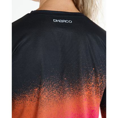 Maglia DHARCO RACE BLACK SNAKE Maniche Lunghe Donna Nero/Arancione