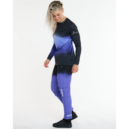 Maglia DHARCO RACE ULTRA VIOLET Maniche Lunghe Donna Nero/Viola
