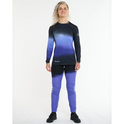 Maglia DHARCO RACE ULTRA VIOLET Maniche Lunghe Donna Nero/Viola