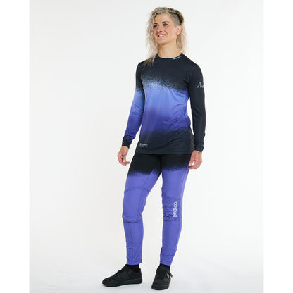 Maglia DHARCO RACE ULTRA VIOLET Maniche Lunghe Donna Nero/Viola