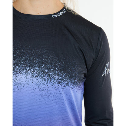 Maglia DHARCO RACE ULTRA VIOLET Maniche Lunghe Donna Nero/Viola
