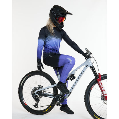 Maglia DHARCO RACE ULTRA VIOLET Maniche Lunghe Donna Nero/Viola