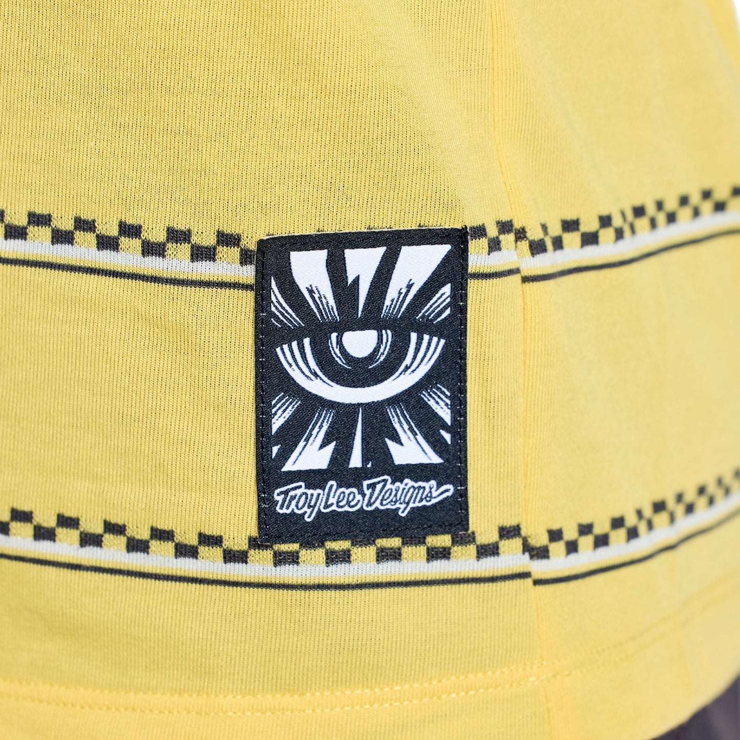 TROY LEE DESIGNS LILIUM RIDE CHECKED OUT Maglia a maniche corte da donna giallo