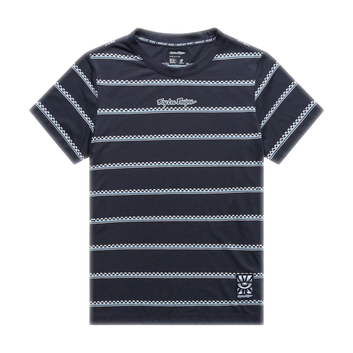 Maglia a manica corta da donna in carbonio TROY LEE DESIGNS LILIUM RIDE CHECKED OUT