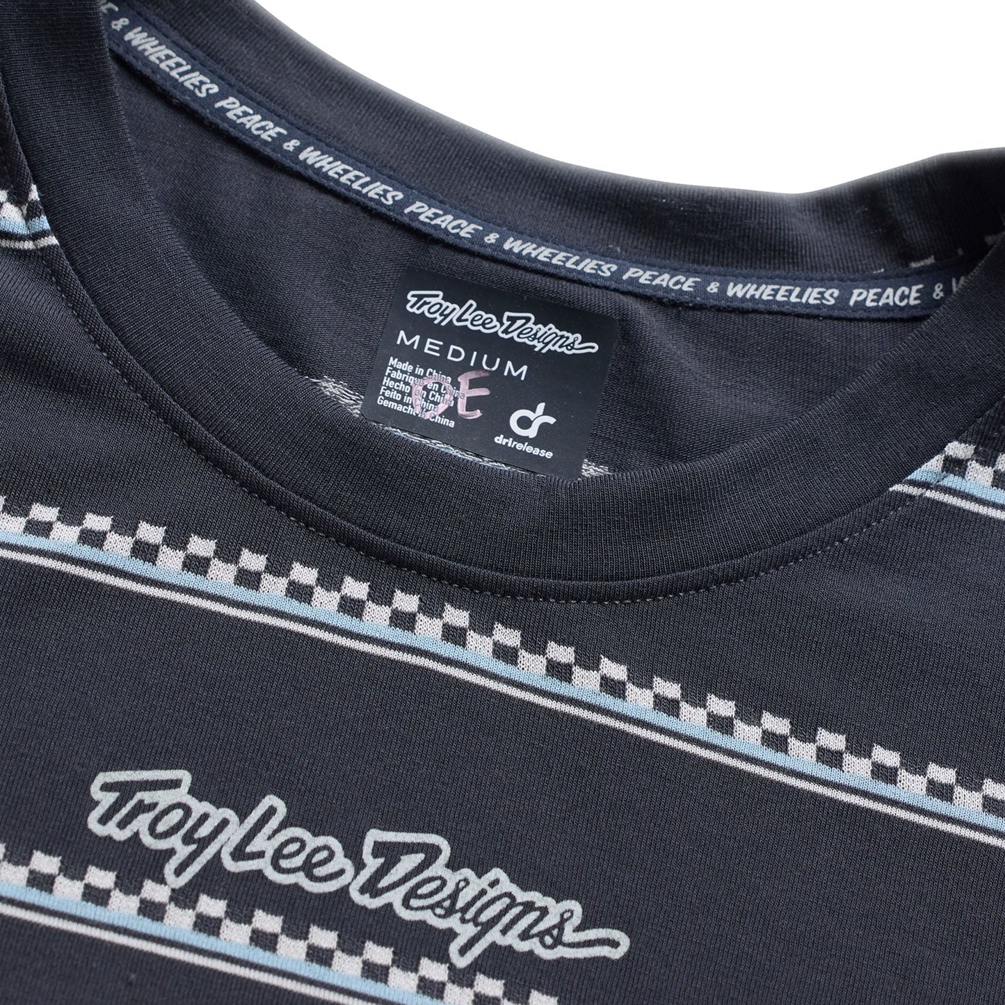 Maglia a manica corta da donna in carbonio TROY LEE DESIGNS LILIUM RIDE CHECKED OUT