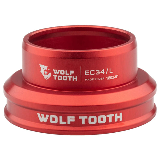Coppa bassa per serie sterzo esterna WOLF TOOTH PERFORMANCE 1"1/8 EC34 Rossa